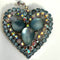 pale blue brooch made in Austria 