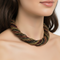 Murano glass multi strand beaded necklace