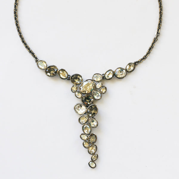 Swarovski Grey Crystal Necklace
