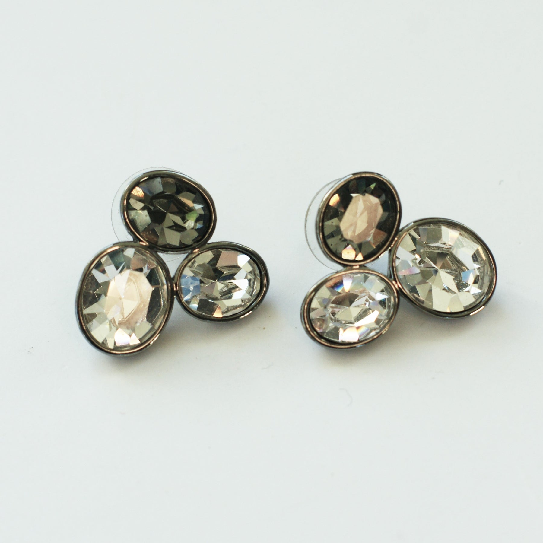 3947 Vintage Earring mit Swarovski Crystals 42mm main image 1
