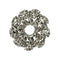 diamanté brooch on white background