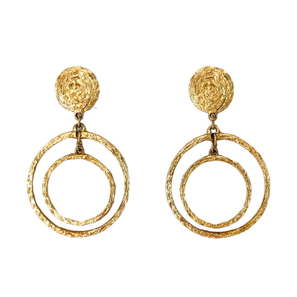 Vintage Hoop Clip on Earrings by ART
