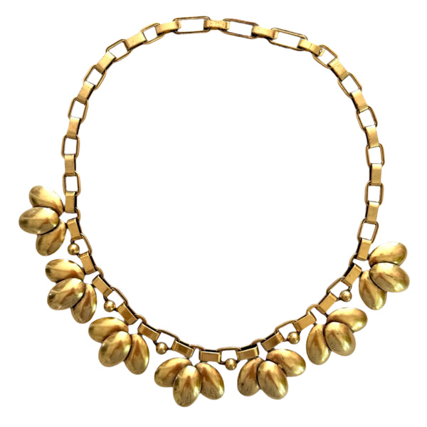 Stella & Dot gold plated berry necklace