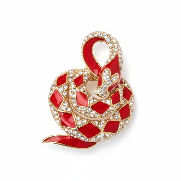 Attwood & Sawyer red snake brooch