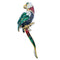 Eclectica Vintage Jewellery | UK | 1980s Vintage Attwood & Sawyer Parrot Brooch
