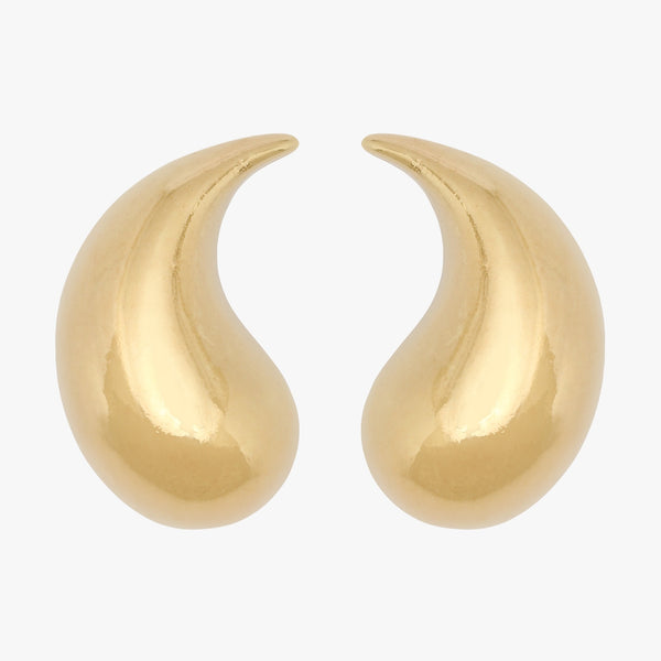 Gold-plated vintage clip on earrings