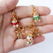 London Collection Festive Snowman Bracelet, Gold Plate, Multicolour