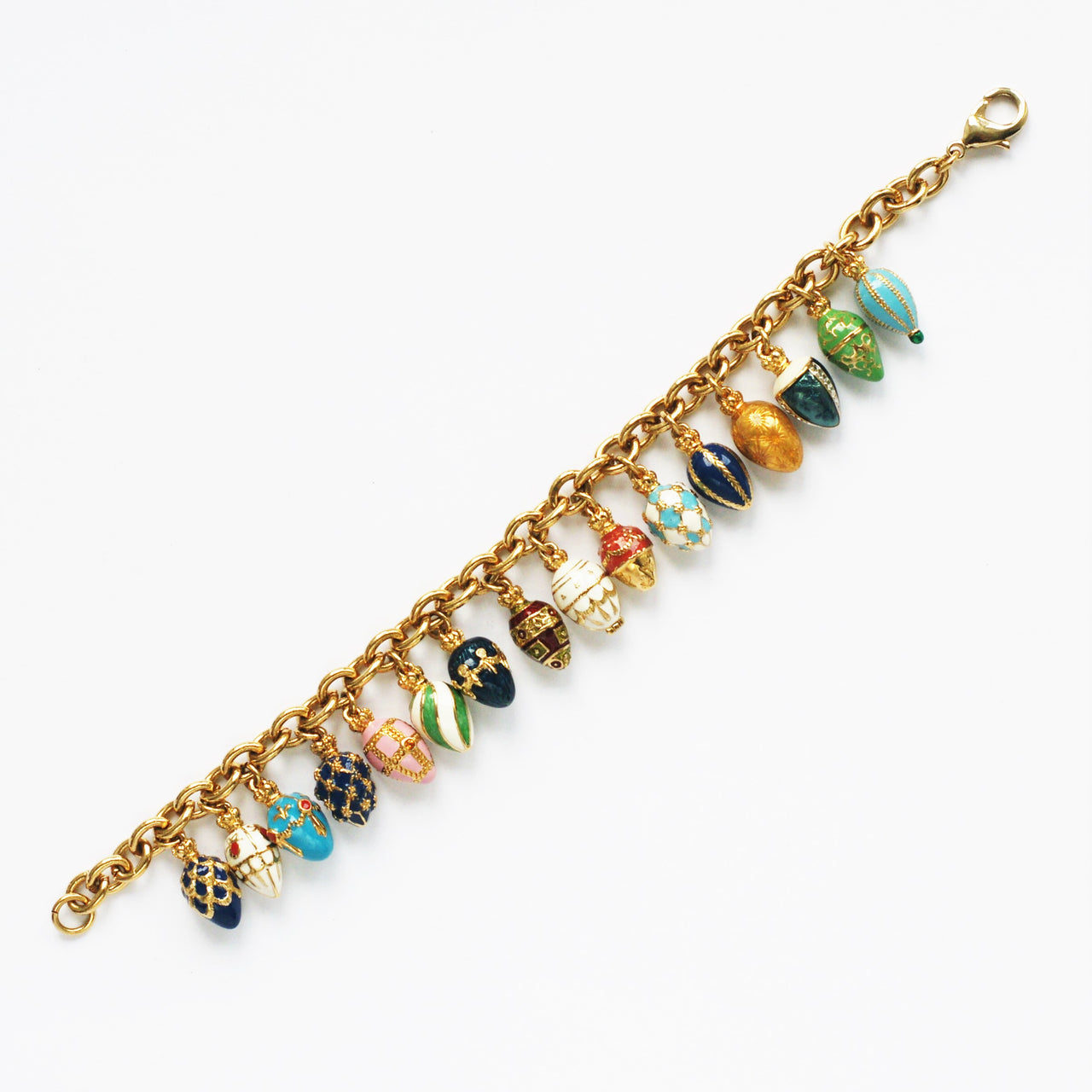 Faberge Egg inspired Charm Bracelet