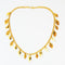 Trifari Dropping Leaves Necklace, Gold Plate