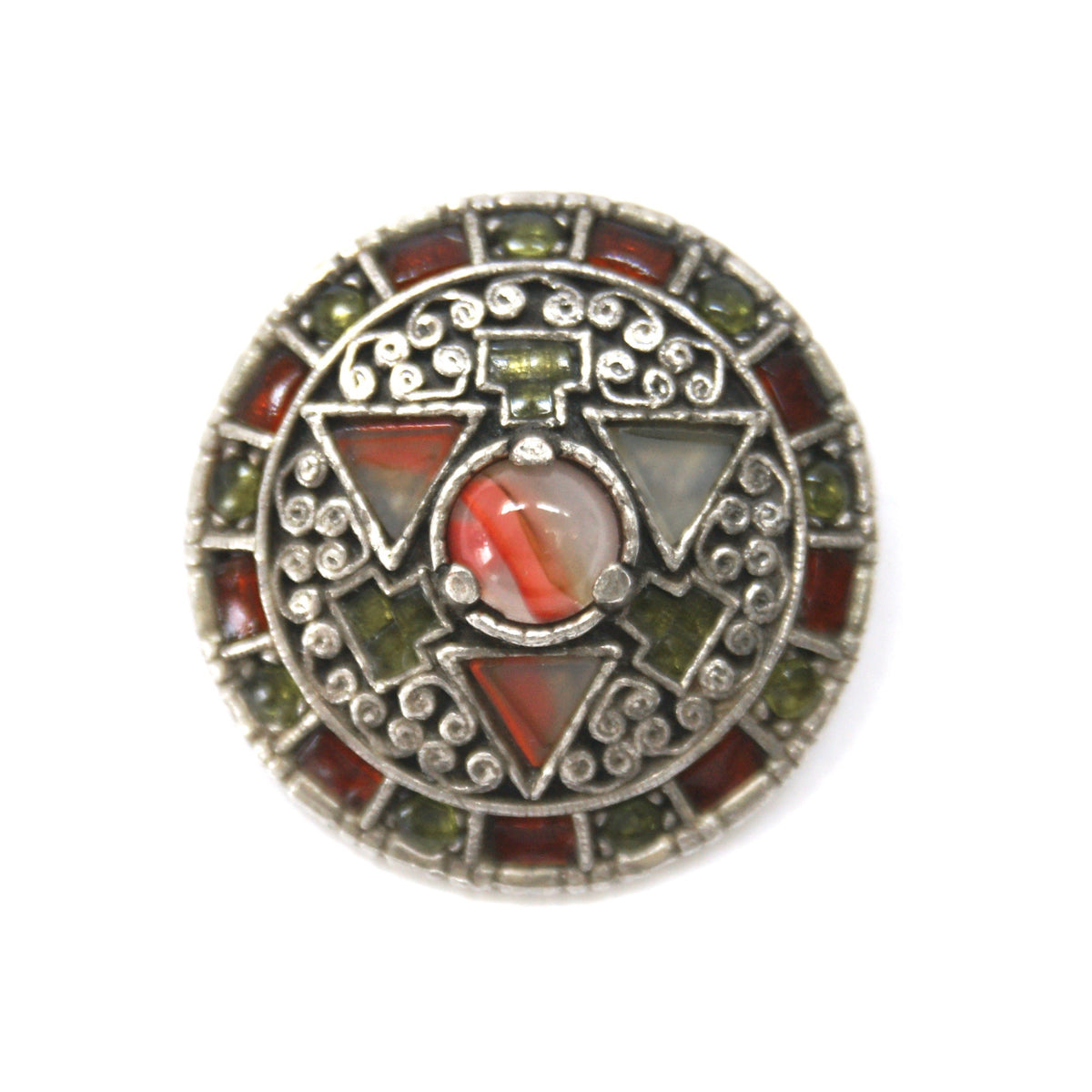 Broche Miracle Celtique - Pendentif Décoratif - Métal Argenté - Occasion - Style Écosse