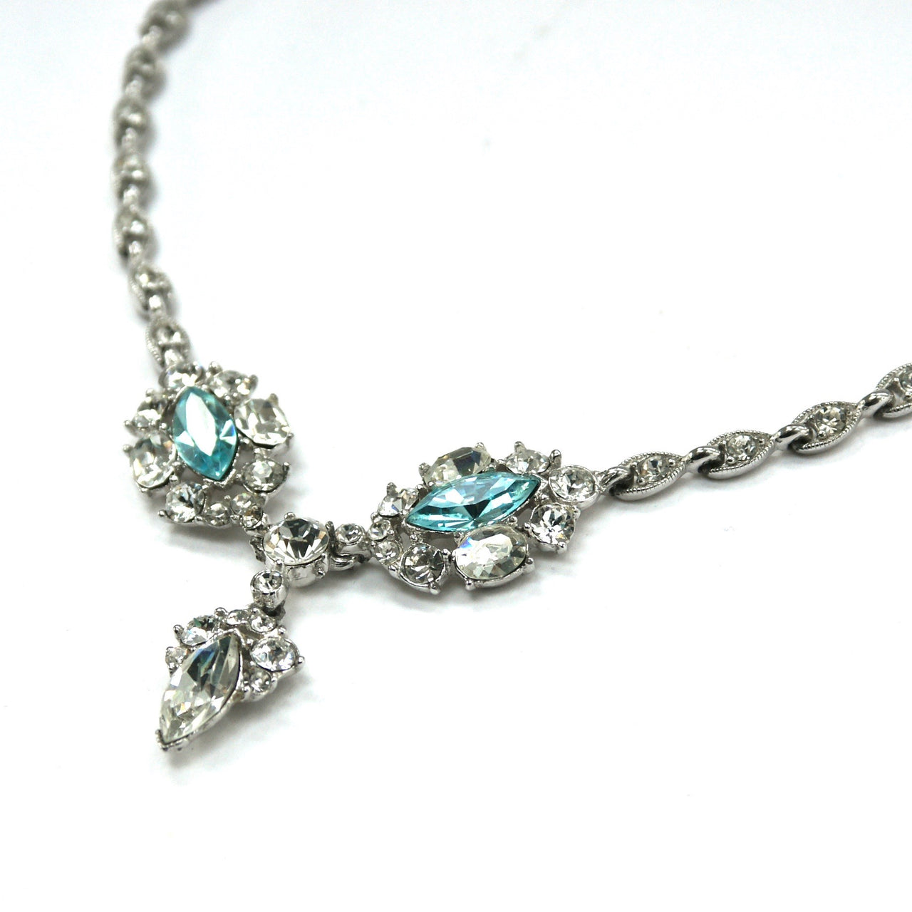 Eclectica Vintage Jewellery 1950s Vintage Bogoff Rhinestone Necklace 