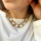 Silver and gold colour large link chain by Ralph Lauren