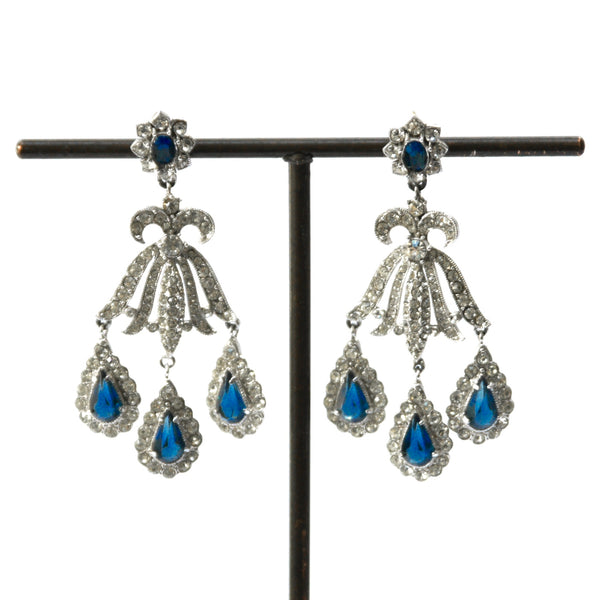 Eclectica Vintage Jewellery | UK | 1960s Vintage Chandelier Earrings, Pierced