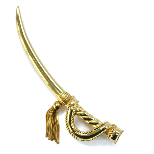 Eclectica Vintage Jewellery | UK | 1970s Vintage Christian Dior Sabre Sword Brooch