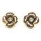 1970s Christian Dior Flower Clip on Earrings