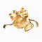 1980s Vintage Jingle Bells Brooch, Gold Plate