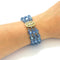 1960s Vintage Crystal Bracelet, Blue