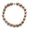 1950s Vintage Venetian Glass Beads Necklace, Pink, Beige