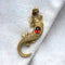 Large 1980s Lizard Brooch