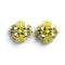 1950s Vendome Clip-On Earrings, Yellow