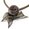Vintage Rose & Bow Mesh Necklace
