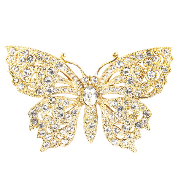 Attwood & Sawyer Swarovski Crystal Butterfly Brooch