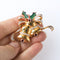 1980s Vintage Jingle Bells Brooch, Gold Plate