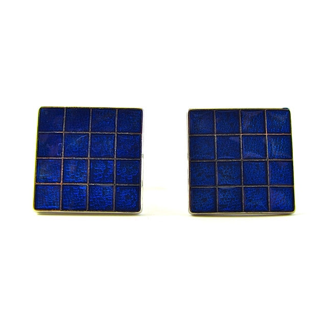 Fathers Day gift, fathers day, cufflinks, gift box, blue, enamel